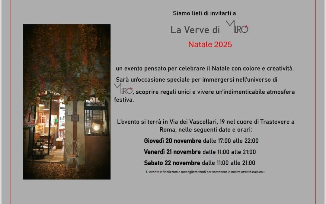 EVENTO  A NOVEMBRE! ACCORRETE NUMEROSI